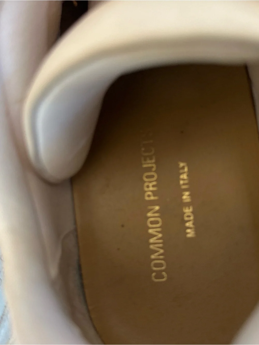 Common Projects Men's Cream Lace-Up Low-Profile Sneakers